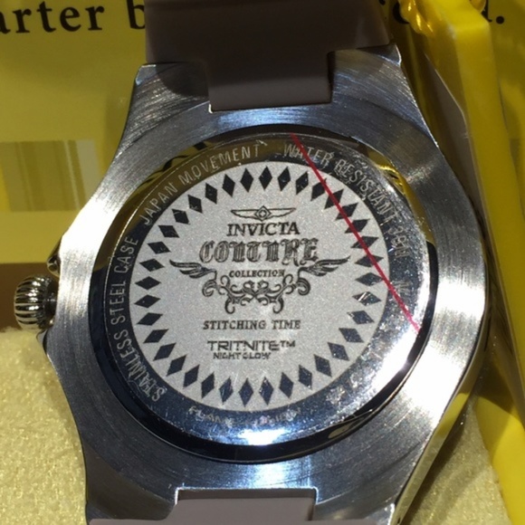NWT Invicta Multi-Function Grey Silicone Watch main image 4